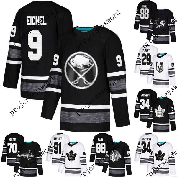 

2019 All Star Game Jersey Mens 9 Jack Eichel 65 Erik Karlsson 88 Brent Burns 97 Connor McDavid 91 John Tavares Kucherov Hockey Jerseys