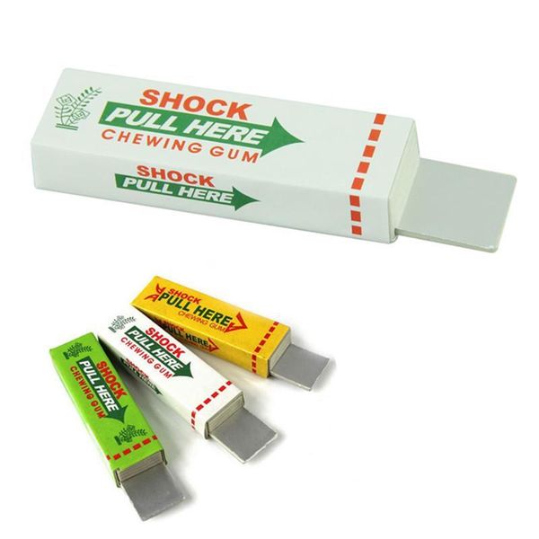 

2019 safety trick joke toy electric shock shocking funny pull head chewing gum gags christmas gift dropshipping