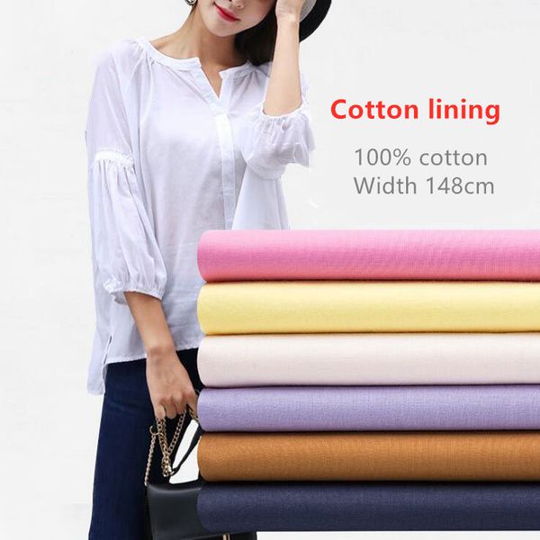

25color cotton liningcombed cotton plain jersey underwear fashion bedding camisole dress cushion shirt skirt fabric clothing, Black;white