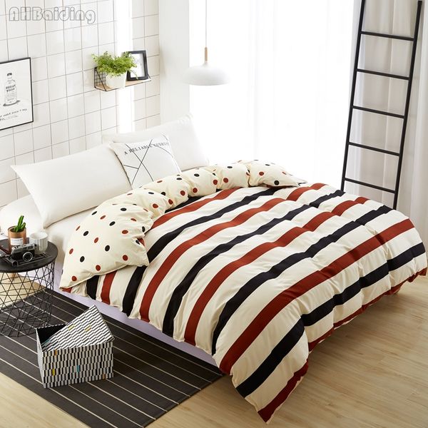 

home textile yellow plaid stripes duvet cover 1 piece quilt cover with zipper comforter twin full queen size ing