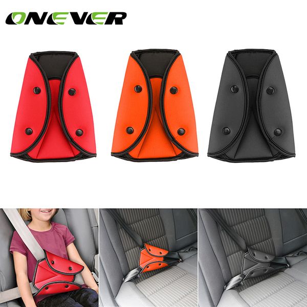 

onever car safety seat belt padding adjuster for children kids baby car protection soft pad mat safety seat belt strap cover