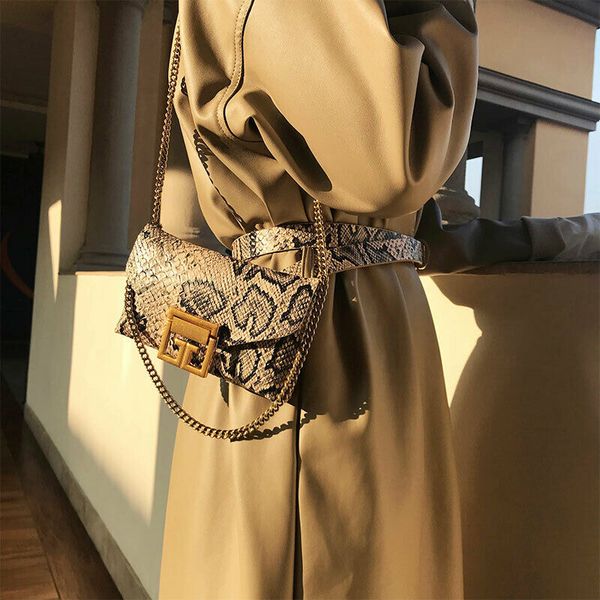 

women quilted chain trim design clutch handbag crossbody messenger shoulder bag chain strap shoulder snake designer crossbod#35