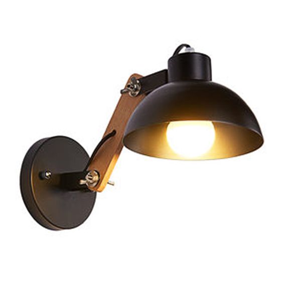 

easy install iron art reading wall lamp nordic style decorative 220v indoor adjustable arm led bulbs living room energy saving
