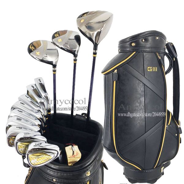 

new men golf clubs giii compelete set of clubs golf driver wood irons putter graphite or steel golf shaft and bag ing