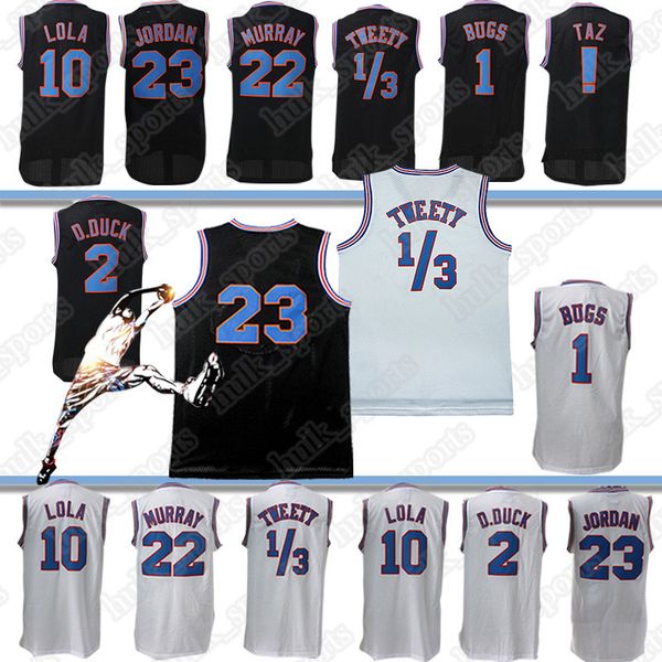 

Space Jam movie jerseys Tweety 2 Duck 22 Murray 10 Lola 1 Bugs TAZ Michael Slam Dunk basketball jerseys