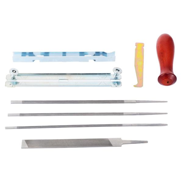 

8pcs chain saw sharpening kit guide bar file instruction chainsaw sharpening hand tool set mayitr
