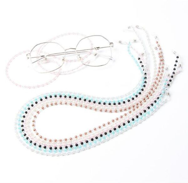 Großhandel Damen Vintage Acryl Perlen Perlen Brillenband Kette für Sonnenbrillen Lesebrillen Schnurhalter Halsband Seil