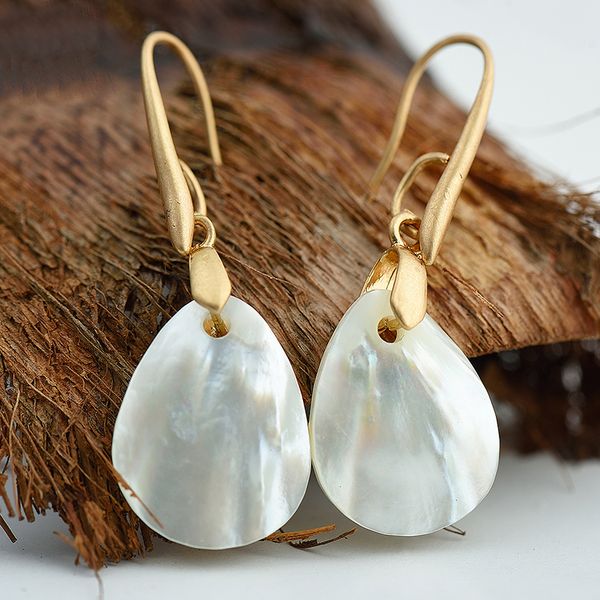 Women/'s Round Géométrique Boucles d/'oreilles Chic Couleur Shell Boucles d/'oreilles Bijoux Cadeau S