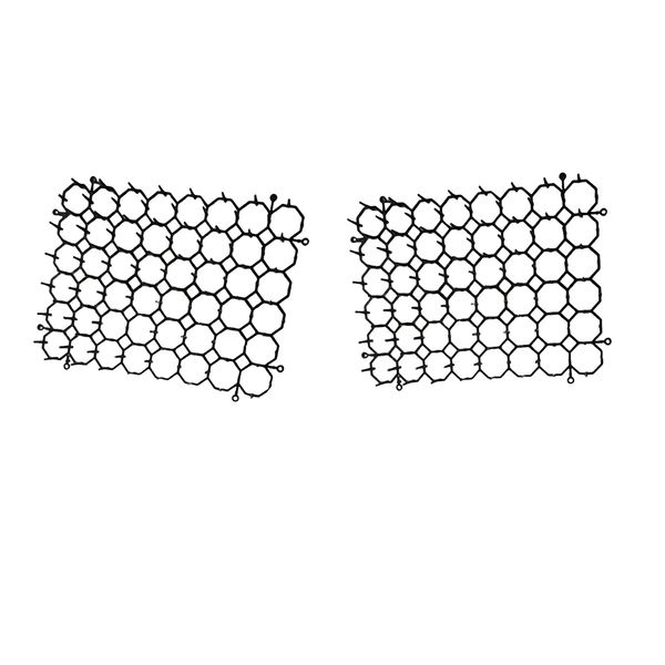 

2x garden cat dog deter mat repellent mats prevents pet away from garden pot