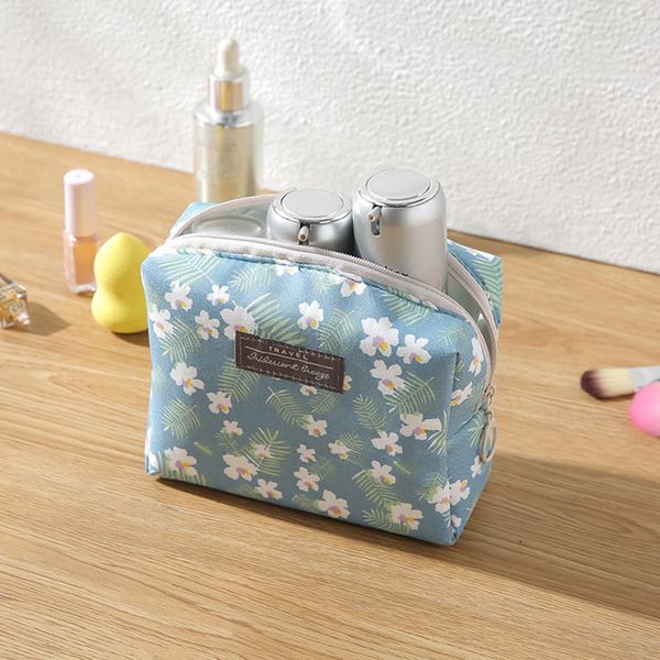 

мини-кошелек для путешествий wash bag туалетного make up case сладких цветочный cosmetic bag организатор красоты чехол kit макияж сумка