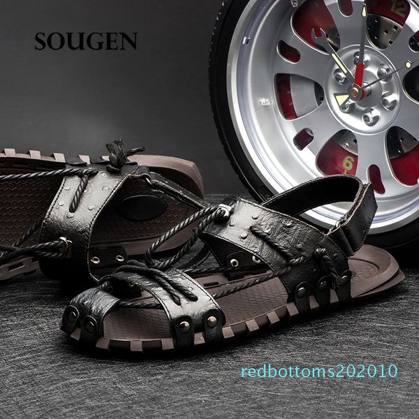 

mens sandals summer sandalias hombre male size 48 comfortable shoe man casual clogs men loafers chaussure homme r10, Black