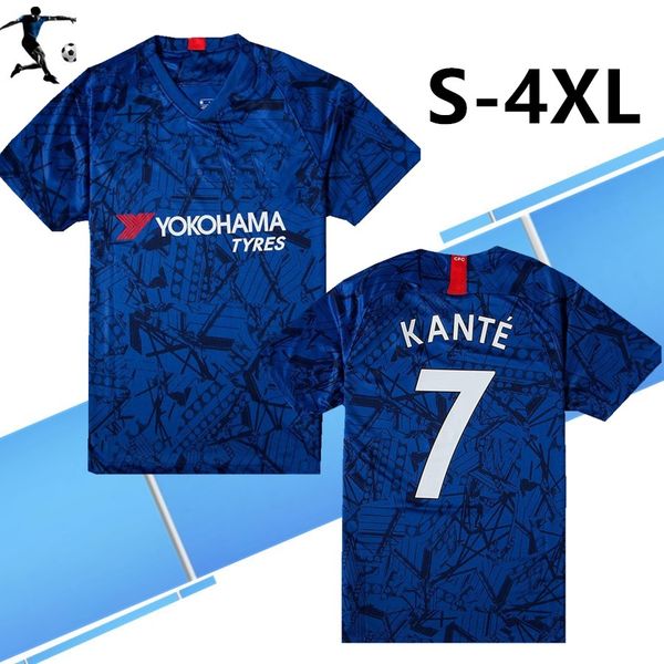 

s-4xl 2020 # 22 pulisic главных синего футбола джерси 19/20 away white # 9 abraham # 19 mount рубашки футбола футбольных форм настроены, Black;yellow