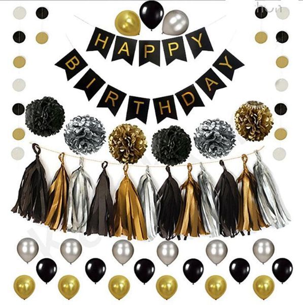 

happy birthday letter banner balloon package birthday party decoration aluminum plastic metal balloon wedding family party gift