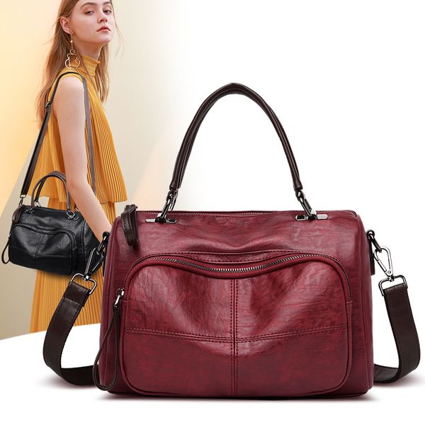

new arrivals vintage ladies fashion leather handbags ladies pu shoulder bag tote crossbody bags for women 2019