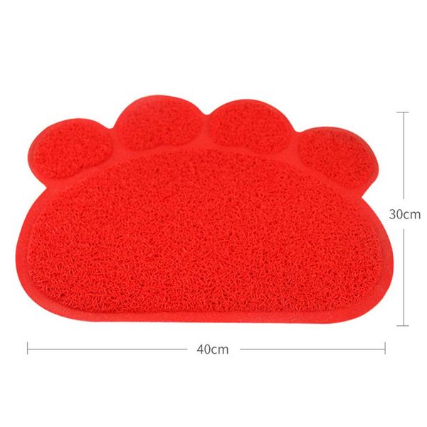 

lovely cats litter trapping mats pads 30*40cm pvc elastic fiber mats for cats litter boxes ty