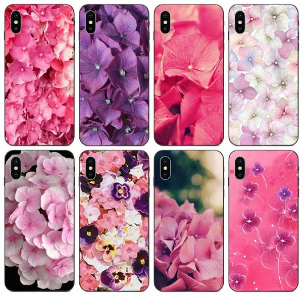 

[tongtrade] pink hydrangea flower case for iphone 11 pro x xs max xr 8s 8 7s 7 plus galaxy a90 a9s alpha g850 huawei y9 sony z5 premium case