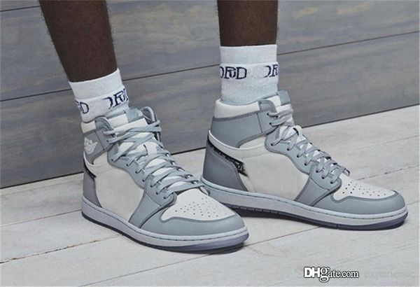 

2020 authentic 2020dior x 1 high og low wolf grey 1s sail pn dust white cn8607-002 mens basketball shoes cn8608-002 outdoor sneaker