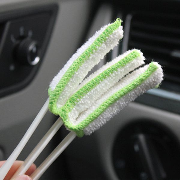 

creative multipurpose automobile air outlet slot keyboard dust cleaning brush removable soft double head cleaning tools 100pcs