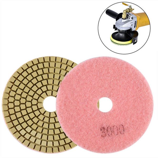 

100mm/4\" grinding disc wet/dry diamond polishing pads for granite marble 4 mm