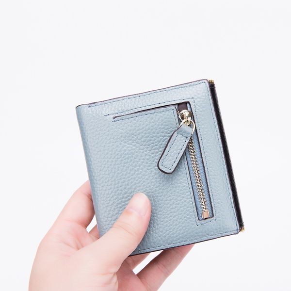 

hillsionly short women's anti-theft wallet interior compartment women purse zipper solid square women purse billetera mujer, Red;black