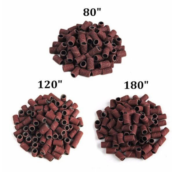 

100 pcs nail drill 80"120"180" sanding band machine replacement bits pedicure for electric nail machine nail drill bits