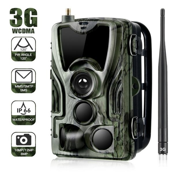 

hc801g 3g mms trail cameras 0.3s trigger hunting camera 16mp 1080p infrared outdoor hd digital night vision scout animal camera