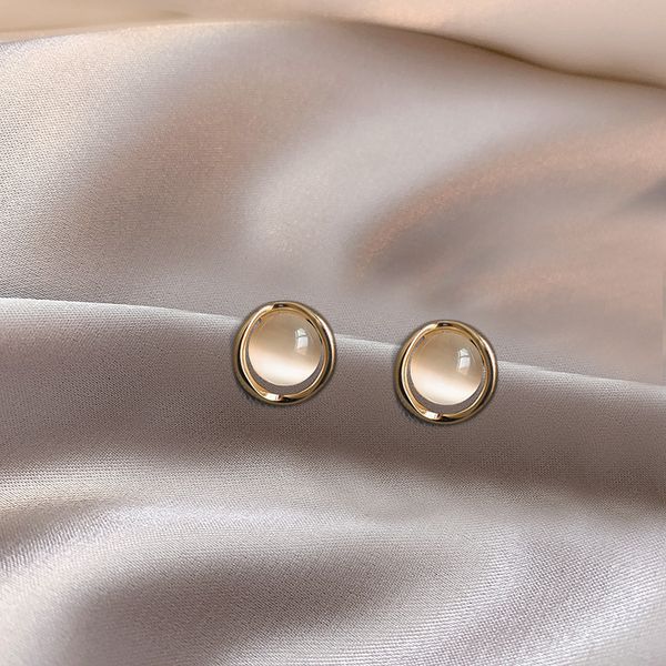 

fairy mori girls opal clip earrings simple cute earrings for women, Silver