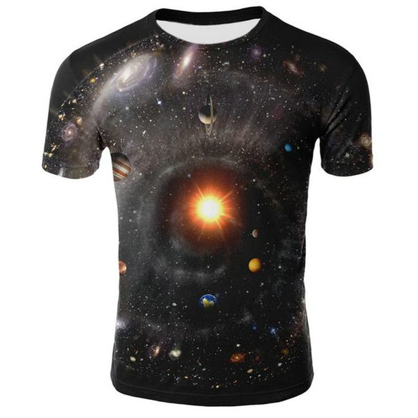 

dressing2020 2019 2019 new starry sky short t shirt delivery 3d t shirt male/female summer fashion comfortable short sleeve clothes top, White;black