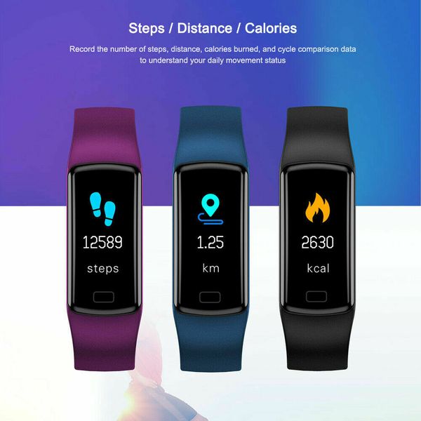 

smart band часы браслет браслет фитнес трекер артериальное давление частота сердечных сокращений, Slivery;brown