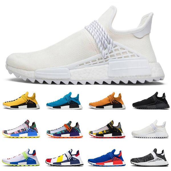 

2020 hu pharrell williams human race men women running shoes solar pack red oroe pale nude mens trainer fashion sports sneakers