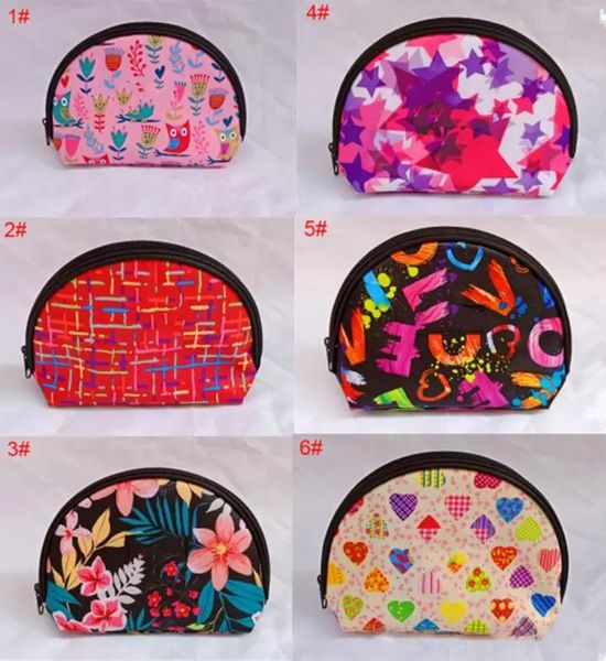 

wallet cosmetic bag make up hand bag 6 styles waterproof wash makeup bags portable coin purse multicolor