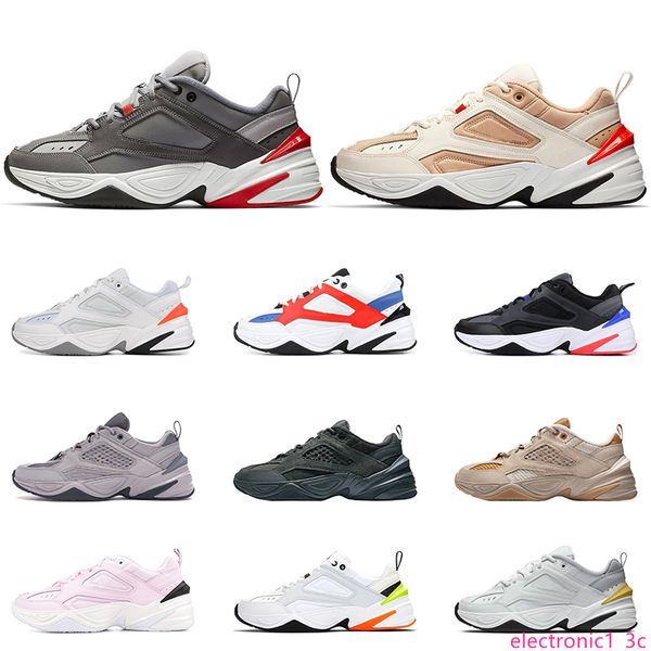 

2020 m2k tekno running shoes for men women phantom white black volt pink black white trainers outdoor sports sneakers size 36-45, Black;green