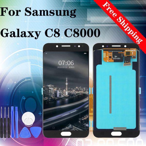 

5.5" original brand new for samsung galaxy c8 c8000 lcd display touch screen digitizer assembly replacement