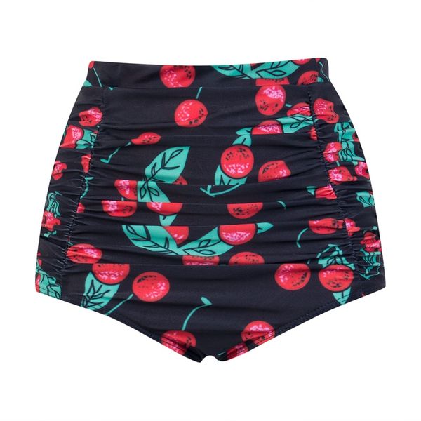 

women retro floral high waist bikini bottom swimwear swimsuit bathing beachwear
