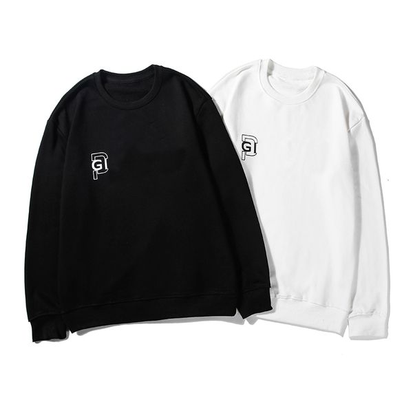 

brand mens woemens sweatshirt pullover black white letter print outwearing long sleeves blouse sweatshirts autumn lsy98281