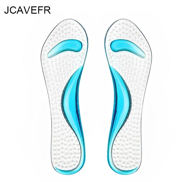 

4 colors comfortable transparent non-slip arch heel cushion support silicone gel pads shoes insole pain relief useful women pad, Black