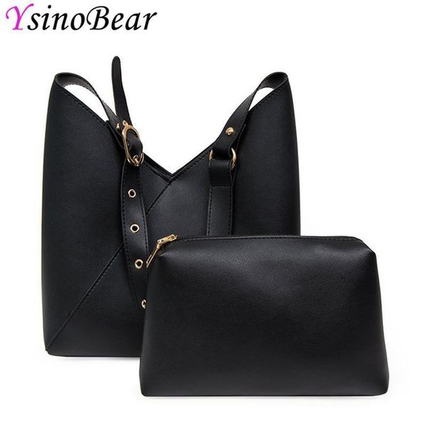 2pcs Cats Design hand bags PU Vegan leather bag female leather luxury soft crossbody bags for women