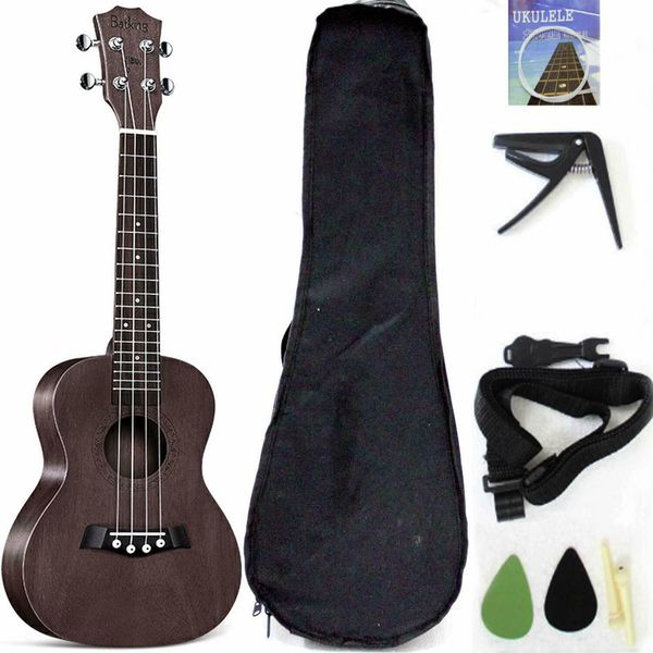 

Tenor Ukulele Solid Top Mahogany 26 дюймов с аксессуарами укулеле с вещевой сумкой