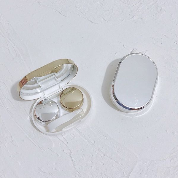 

mini invisible case glasses case nursing glasses simple portable storage duplex care box ins mini contact lenses box