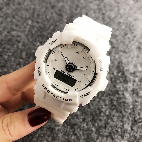 

Модный бренд наручные часы женские мужские резиновые ремешки светодиодный диспл