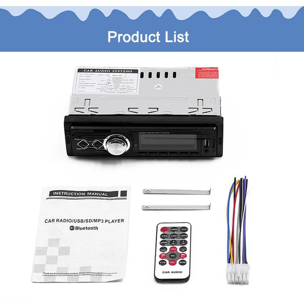 

2019 car 12v bluetooth mp3 audio player speaker fm radio support handscalls csl88