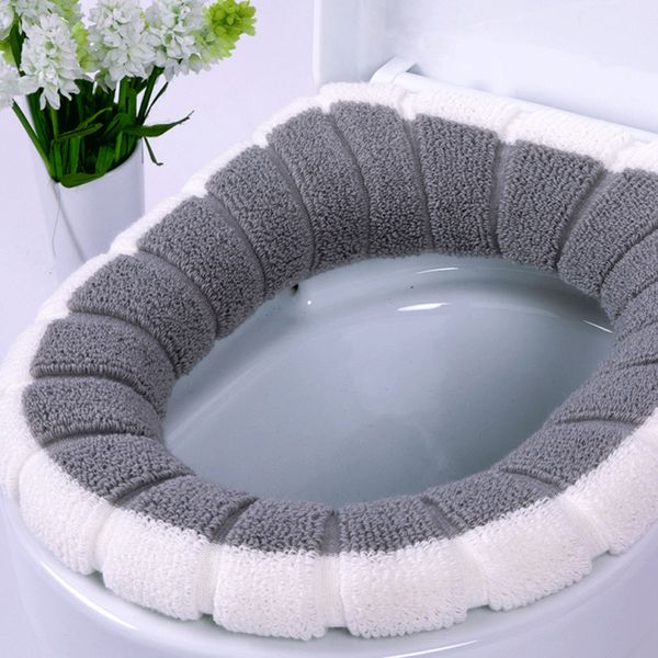 

bathroom toilet seat closestool washable soft warmer mat cover pad cushion cover
