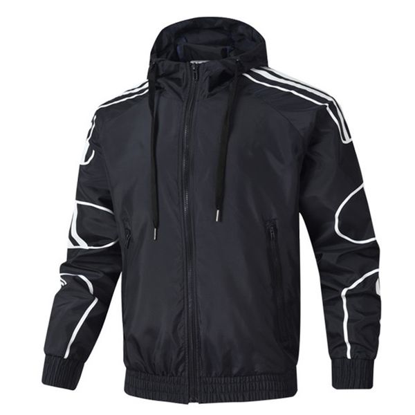 

2019 designer jacket mens brand fashion hoodie jacket luxury windbreaker men women long sleeve zipper coat designer jacket coat b100997k, Black;brown