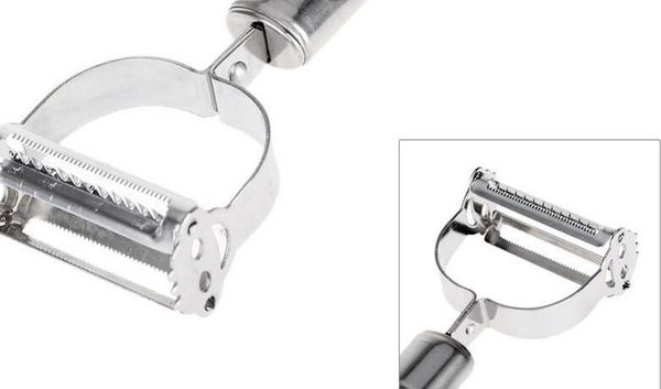 

столовая 2 в 1 многофункциональный из нержавеющей стали картофелечистка терка slicer cutter овощи морковь zester кухонная утварь инструменты