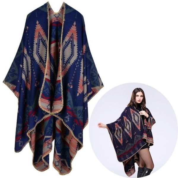 

мода женщины длинные шали мягкая wrap шарф folk-заказ дамы лолита шарм rectangle полиэстер одеяло шарфы плащ похититель подарок на день рожд, Blue;gray