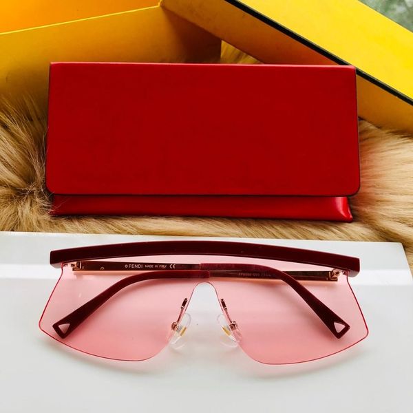 

роскошные 0386 солнцезащитные очки без оправы рамка соединение объектива uv400 женщин дизайнер уф-защита объектива летний стиль поставляются, White;black