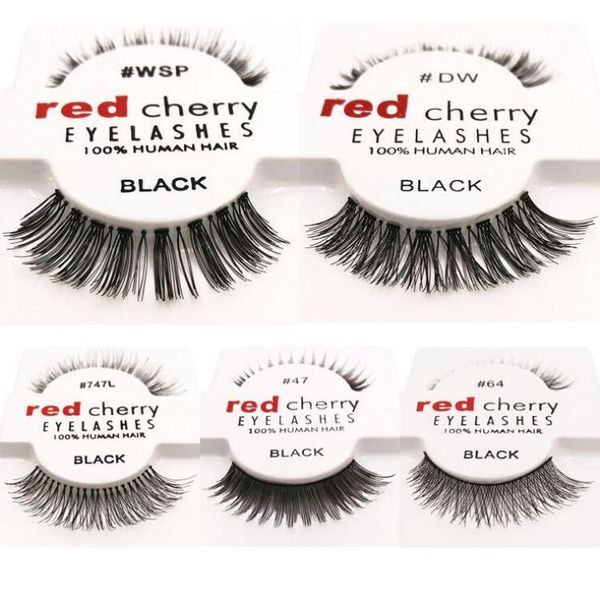 

red cherry 100% handmade hair eyelashes wsp lashes handmade false eyelashes messy nature eye lashes 12 styles 12 pairs/set