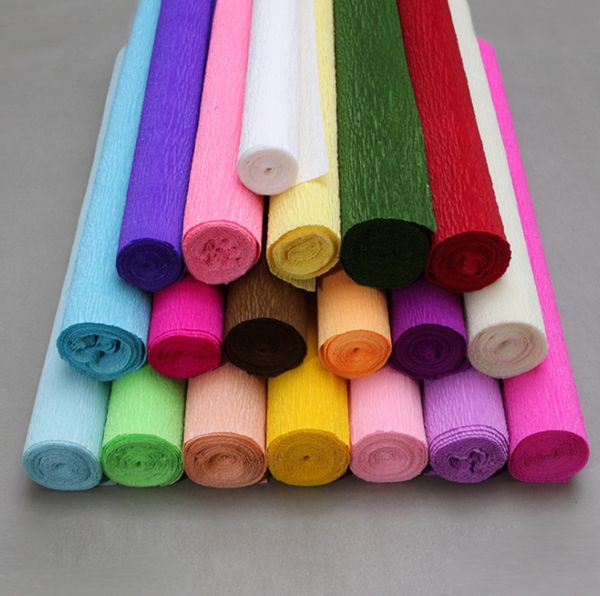 Wrinkle Paper Roll Dickes Handknetendes Papier für DIY Material Dekoration Geschenk Geschenkpapier Craft 250 * 50 CM