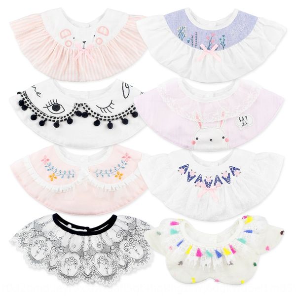 

peri summer embroidered baby gauze bib newborn pure cotton waterproof bib saliva towel velvet thickened saliva towel