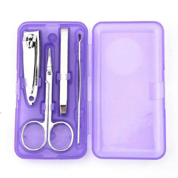 

nails art nail care tool 4pcs stainless steel nail scissors set nails clipper small scissors eyebrow clips ear picks fine nail clippers